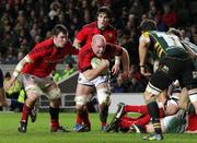 21 January 2012; Paul O'Connell, Munster, in action against Northampton Saints. Heineken Cup, Pool 1 Round 6, Northampton Saints v Munster, Franklin's Gardens, Northampton, England. Picture credit: Matt Impey / SPORTSFILE