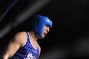 21 January 2012; Kenny Egan, Neilstown, during his 81kg bout against Michael Frayne, St Marys. 2012 National Elite Boxing Championships, Preliminaries, National Stadium, Dublin. Picture credit: Stephen McCarthy / SPORTSFILE