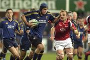 7 November 2003; Niall Breslin, Leinster Lions, in action against Llanelli Scarlets. Celtic League Tournament, Leinster Lions v Llanelli Scarlets, Donnybrook, Dublin. Picture credit: Matt Browne / SPORTSFILE