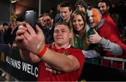 10 June 2017; Tadhg Furlong of the British & Irish Lions takes a photograph with supporters Mark Hornibrook and Laoise O'Driscoll, from Crookhaven, Co Cork, following the match between Crusaders and the British & Irish Lions at AMI Stadium in Christchurch, New Zealand. Photo by Stephen McCarthy/Sportsfile