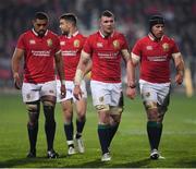 10 June 2017; British and Irish Lions players, from left, Taulupe Faletau, Conor Murray, Peter O'Mahony and Sean O'Brien during the match between Crusaders and the British & Irish Lions at AMI Stadium in Christchurch, New Zealand. Photo by Stephen McCarthy/Sportsfile