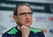 10 June 2017; Republic of Ireland manager Martin O'Neill during a press conference at the FAI National Training Centre in Abbotstown, Dublin. Photo by Sam Barnes/Sportsfile