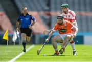 10 June 2017; John Corvan of Armagh in action against Gerald Bradley of Derry during the Nicky Rackard Cup Final match between Armagh and Derry at Croke Park in Dublin. Photo by Piaras Ó Mídheach/Sportsfile