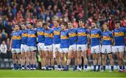 10 June 2017; Tipperary players stand for the national anthem before the Munster GAA Football Senior Championship Semi-Final match between Cork and Tipperary at Pairc Ui Rinn in Cork. Photo by Matt Browne/Sportsfile