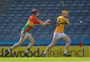 10 June 2017; Ciarán Clarke of Antrim in action against Alan Corcoran of Carlow during the Christy Ring Cup Final match between Antrim and Carlow at Croke Park in Dublin. Photo by Piaras Ó Mídheach/Sportsfile