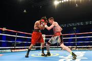 10 June 2017; Tyrone McCullagh, right, exchanges punches with Jose Aguilar during their Featherweight bout at the Boxing in Belfast in the SSE Arena, Belfast. Photo by David Fitzgerald/Sportsfile