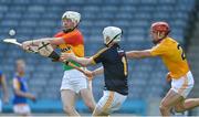 10 June 2017; Martin Kavanagh of Carlow scores his side's fourth goal past Chris O'Connell, centre, and Simon McCrory of Antrim during the Christy Ring Cup Final match between Antrim and Carlow at Croke Park in Dublin. Photo by Piaras Ó Mídheach/Sportsfile