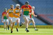 10 June 2017; John Michael Nolan of Carlow gets away from Arron Graffin of Antrim during the Christy Ring Cup Final match between Antrim and Carlow at Croke Park in Dublin. Photo by Piaras Ó Mídheach/Sportsfile