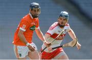 10 June 2017; David Carvill of Armagh in action against Brian Óg McGilligan of Derry during the Nicky Rackard Cup Final match between Armagh and Derry at Croke Park in Dublin. Photo by Piaras Ó Mídheach/Sportsfile