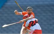 10 June 2017; Ryan Gaffney of Armagh in action against Naoise Waldron of Derry during the Nicky Rackard Cup Final match between Armagh and Derry at Croke Park in Dublin. Photo by Piaras Ó Mídheach/Sportsfile