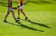 10 June 2017; A detailed view of the shadows of John Michael Nolan of Carlow and Arron Graffin of Antrim during the Christy Ring Cup Final match between Antrim and Carlow at Croke Park in Dublin. Photo by Piaras Ó Mídheach/Sportsfile
