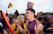 10 June 2017; Paul Morris of Wexford celebrates at the end of the Leinster GAA Hurling Senior Championship Semi-Final match between Wexford and Kilkenny at Wexford Park in Wexford. Photo by Daire Brennan/Sportsfile