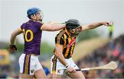 10 June 2017; Kieran Joyce of Kilkenny in action against Jack Guiney of Wexford during the Leinster GAA Hurling Senior Championship Semi-Final match between Wexford and Kilkenny at Wexford Park in Wexford. Photo by Daire Brennan/Sportsfile