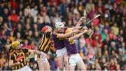 10 June 2017; Liam Ryan, left, and Simon Donoghue of Wexford in action against Jonjo Farrell, left, and Chris Bolger of Kilkenny during the Leinster GAA Hurling Senior Championship Semi-Final match between Wexford and Kilkenny at Wexford Park in Wexford. Photo by Daire Brennan/Sportsfile