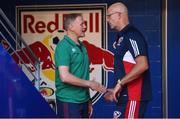 10 June 2017; Ireland head coach Joe Schmidt, left, and USA head coach John Mitchell ahead of the international match between Ireland and USA at the Red Bull Arena in Harrison, New Jersey, USA. Photo by Ramsey Cardy/Sportsfile