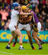10 June 2017; Colin Fennelly of Kilkenny in action against Mark Fanning, left, and Shaun Murphy of Wexford during the Leinster GAA Hurling Senior Championship Semi-Final match between Wexford and Kilkenny at Wexford Park in Wexford. Photo by Daire Brennan/Sportsfile