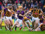 10 June 2017; Simon Donohoe of Wexford in action against Kieran Joyce and Conor O'Shea of Kilkenny during the Leinster GAA Hurling Senior Championship Semi-Final match between Wexford and Kilkenny at Wexford Park in Wexford. Photo by Ray McManus/Sportsfile