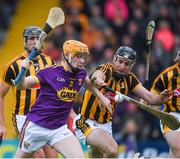 10 June 2017; Simon Donohoe of Wexford in action against Kieran Joyce of Kilkenny during the Leinster GAA Hurling Senior Championship Semi-Final match between Wexford and Kilkenny at Wexford Park in Wexford. Photo by Ray McManus/Sportsfile