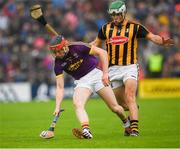 10 June 2017; Diarmuid O’Keeffe of Wexford in action against Paddy Deegan of Kilkenny during the Leinster GAA Hurling Senior Championship Semi-Final match between Wexford and Kilkenny at Wexford Park in Wexford. Photo by Ray McManus/Sportsfile