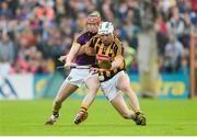10 June 2017; Pádraig Walsh of Kilkenny in action against Diarmuid O'Keeffe of Wexford during the Leinster GAA Hurling Senior Championship Semi-Final match between Wexford and Kilkenny at Wexford Park in Wexford. Photo by Daire Brennan/Sportsfile