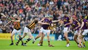 10 June 2017; Aidan Nolan of Wexford in action against Walter Walsh of Kilkenny during the Leinster GAA Hurling Senior Championship Semi-Final match between Wexford and Kilkenny at Wexford Park in Wexford. Photo by Daire Brennan/Sportsfile
