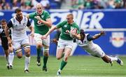 10 June 2017; Keith Earls of Ireland is tackled by Marcel Brache of USA during the international match between Ireland and USA at the Red Bull Arena in Harrison, New Jersey, USA. Photo by Ramsey Cardy/Sportsfile