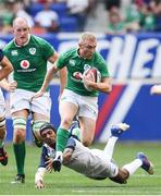 10 June 2017; Keith Earls of Ireland is tackled by Marcel Brache of USA during the international match between Ireland and USA at the Red Bull Arena in Harrison, New Jersey, USA. Photo by Ramsey Cardy/Sportsfile