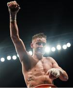 10 June 2017; Ryan Burnett celebrates after defeating Lee Haskins in their IBF World Bantamweight Championship bout at the Boxing in Belfast in the SSE Arena, Belfast. Photo by David Fitzgerald/Sportsfile