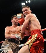 10 June 2017; Lee Haskins, left, exchanges punches with Ryan Burnett during their IBF World Bantamweight Championship bout at the Boxing in Belfast in the SSE Arena, Belfast. Photo by David Fitzgerald/Sportsfile