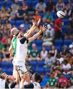 10 June 2017; Nic Civetta of USA in action against Devin Toner of Ireland during the international match between Ireland and USA at the Red Bull Arena in Harrison, New Jersey, USA. Photo by Ramsey Cardy/Sportsfile