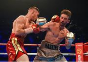 10 June 2017; Ryan Burnett, left, exchanges punches with Lee Haskins during their IBF World Bantamweight Championship bout at the Boxing in Belfast in the SSE Arena, Belfast. Photo by David Fitzgerald/Sportsfile