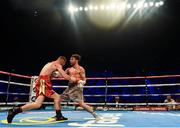10 June 2017; Lee Haskins, right, exchanges punches with Ryan Burnett during their IBF World Bantamweight Championship bout at the Boxing in Belfast in the SSE Arena, Belfast. Photo by David Fitzgerald/Sportsfile