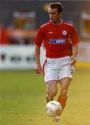 27 July 2005; Ollie Cahill, Shelbourne. UEFA Champions League, Second Qualifying Round, First Leg, Shelbourne FC v FC Steuea Bucharest, Tolka Park, Dublin. Picture credit; Brian Lawless / SPORTSFILE
