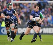 21 January 2012; Cian Healy, Leinster, on the attack with support from team-mate Sean O'Brien. Heineken Cup, Pool 3, Round 6, Leinster v Montpellier, RDS, Ballsbridge, Dublin. Picture credit: Stephen McCarthy / SPORTSFILE