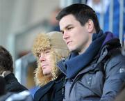 22 January 2012; Leinster players Brian O'Driscoll and Jonathan Sexton enjoy the action during the match. British & Irish Cup Quarter-Final, Leinster A v Pontypridd, Donnybrook Stadium, Donnybrook, Dublin. Picture credit: Brian Lawless / SPORTSFILE