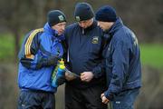 22 January 2012; Tipperary manager Declan Ryan, centre, in conversation with selectors Michael Gleeson, left, and Tommy Dunne, right, before the game. Waterford Crystal Cup Senior Hurling Preliminary Round, Tipperary v Limerick Institute of Technology, Silvermines GAA Club, Dolla, Co Tipperary. Picture credit: Diarmuid Greene / SPORTSFILE