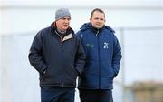 22 January 2012; LIT manager Davy Fitzgerald, right, in conversation with selector Cyril Farrell before the game. Waterford Crystal Cup Senior Hurling Preliminary Round, Tipperary v Limerick Institute of Technology, Silvermines GAA Club, Dolla, Co Tipperary. Picture credit: Diarmuid Greene / SPORTSFILE
