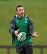 24 January 2012; Ireland's Tommy Bowe in action during squad training ahead of their RBS Six Nations Rugby Championship game against Wales on February 5th. Ireland Rugby Squad Training, University of Limerick, Limerick. Picture credit: Diarmuid Greene / SPORTSFILE