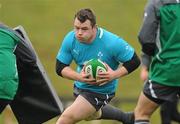 24 January 2012; Ireland's Cian Healy in action during squad training ahead of their RBS Six Nations Rugby Championship game against Wales on February 5th. Ireland Rugby Squad Training, University of Limerick, Limerick. Picture credit: Diarmuid Greene / SPORTSFILE