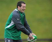 24 January 2012; Ireland's Shane Jennings in action during squad training ahead of their RBS Six Nations Rugby Championship game against Wales on February 5th. Ireland Rugby Squad Training, University of Limerick, Limerick. Picture credit: Diarmuid Greene / SPORTSFILE