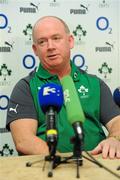 24 January 2012; Ireland head coach Declan Kidney speaking during a press conference ahead of their RBS Six Nations Rugby Championship game against Wales on February 5th. Ireland Rugby Squad Press Conference, Limerick Strand Hotel, Ennis Road, Limerick City. Picture credit: Diarmuid Greene / SPORTSFILE