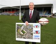 24 January 2012; Shane Logan, CEO Ulster Rugby, in attendance at the launch of the final phase of redevelopment of the Ravenhill Stadium in Belfast, Co. Antrim. Picture credit: John Dickson / SPORTSFILE
