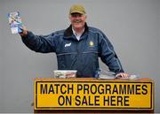 11 June 2017; Programme seller Ruairi McMahon from Quin, Co Clare, prior to the Munster GAA Football Senior Championship Semi-Final match between Kerry and Clare at Cusack Park, in Ennis, Co. Clare. Photo by Sam Barnes/Sportsfile