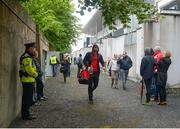 11 June 2017; Aidan O'Shea of Mayo arrives at the ground ahead of the Connacht GAA Football Senior Championship Semi-Final match between Galway and Mayo at Pearse Stadium, in Salthill, Galway. Photo by Daire Brennan/Sportsfile