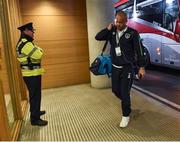 11 June 2017; Darren Randolph of Republic of Ireland arriving for the FIFA World Cup Qualifier Group D match between Republic of Ireland and Austria at Aviva Stadium, in Dublin.  Photo by David Maher/Sportsfile