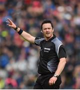 11 June 2017; Referee Paddy Neilan during the Ulster GAA Football Senior Championship Quarter-Final match between Cavan and Monaghan at Kingspan Breffni in Cavan. Photo by Philip Fitzpatrick/Sportsfile
