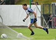 11 June 2017; Conor Mc Manus of Monaghan celebrates after scoring his sides only goal  during the Ulster GAA Football Senior Championship Quarter-Final match between Cavan and Monaghan at Kingspan Breffni, in Cavan. Photo by Oliver McVeigh/Sportsfile