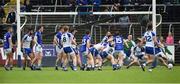 11 June 2017; Ryan Connolly of Cavan, right, hidden, shoots at goal to hit the Monaghan post in the dying minutes which would have drawn the game during the Ulster GAA Football Senior Championship Quarter-Final match between Cavan and Monaghan at Kingspan Breffni, in Cavan. Photo by Oliver McVeigh/Sportsfile