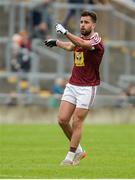 11 June 2017; Paul Sharry of Westmeath looks on as his late free drops short in the last play of the game in the Leinster GAA Football Senior Championship Quarter-Final match between Offaly and Westmeath at Bord Na Móna O'Connor Park, Tullamore, in Co. Offaly. Photo by Piaras Ó Mídheach/Sportsfile