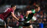 11 June 2017; Donal Vaughan of Mayo in action against Fiontán Ó Curraoin of Galway during the Connacht GAA Football Senior Championship Semi-Final match between Galway and Mayo at Pearse Stadium, in Salthill, Galway. Photo by Ray McManus/Sportsfile